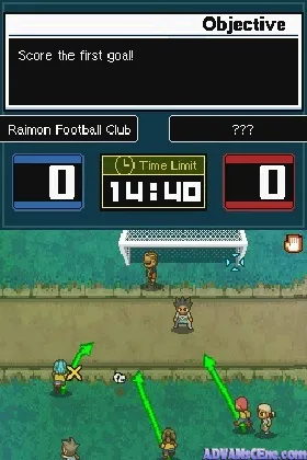 Inazuma Eleven 2 - Kyoui no Shinryakusha - Fire (Japan) (Rev 1) screen shot game playing